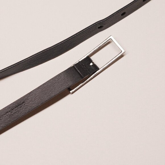 SAINT LAURENT, skinny leather belt